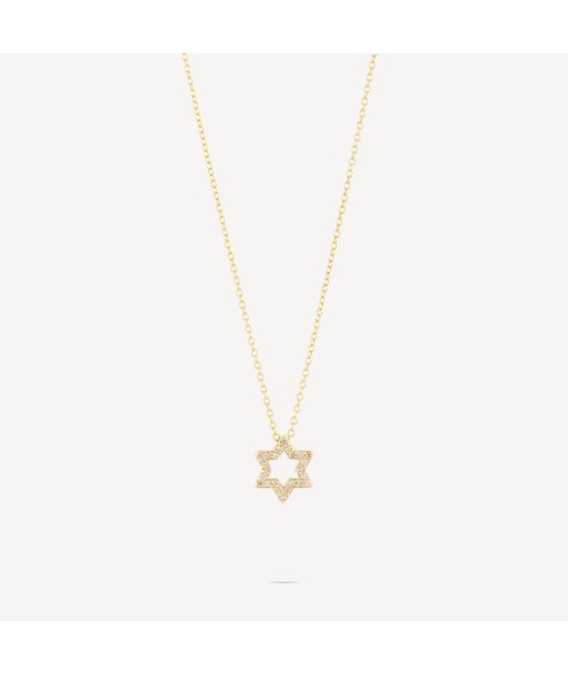 Collier Magen David Full Diamants pas cheres