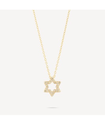 Collier Magen David Full Diamants pas cheres