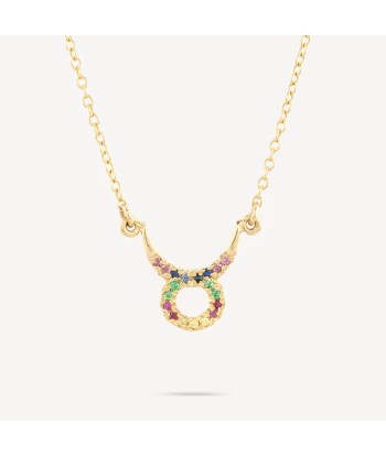 Collier Zodiac Belier Saphirs Multicolores Fin de série