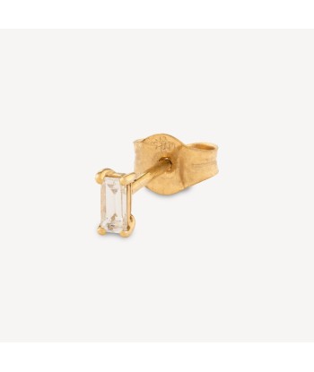 Stud Mini Diamant Baguette Or Jaune Le MVP de beaucoup