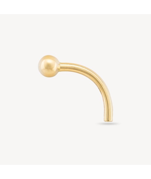 Piercing Tube Nombril 12mm Or Jaune Véritable concentré