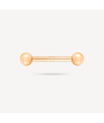 Piercing Barre 14mm Téton Or Rose Pour