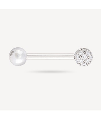 Piercing Barre 14mm Téton Or Blanc chez Cornerstreet bien 