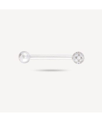 Piercing Barre 12mm Téton Or Blanc vous aussi creer 