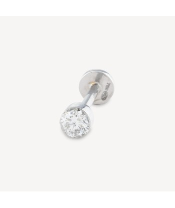 Piercing Puce Or Blanc Diamant 3mm Serti Invisible plus qu'un jeu 