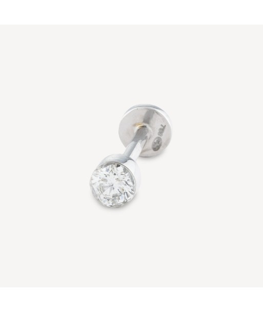 Piercing Puce Or Blanc Diamant 3mm Serti Invisible plus qu'un jeu 