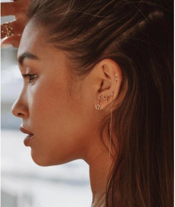 Boucle d'Oreille Baby Poissons Diamants pas chere