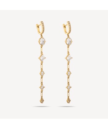 Boucles D'oreilles 5 Stone Gemfetti Faites des économies