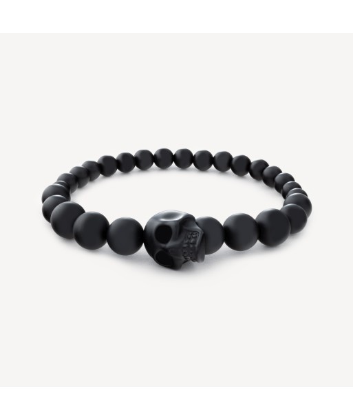 Bracelet Skull À Perles Noires vous aussi creer 