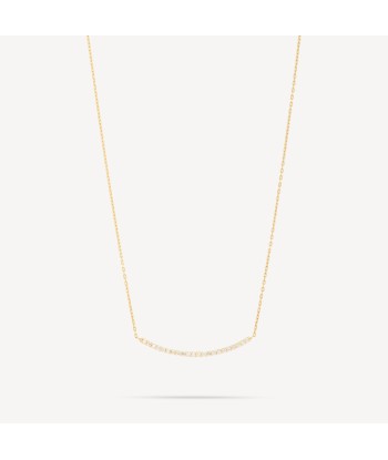 Collier Curve Bar Diamants Or Jaune Venez acheter