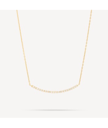 Collier Curve Bar Diamants Or Jaune Venez acheter