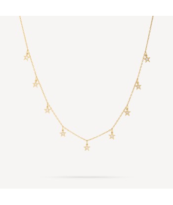 Collier Tiny Star Diamants Or Jaune Faites des économies