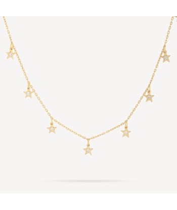 Collier Tiny Star Diamants Or Jaune Faites des économies