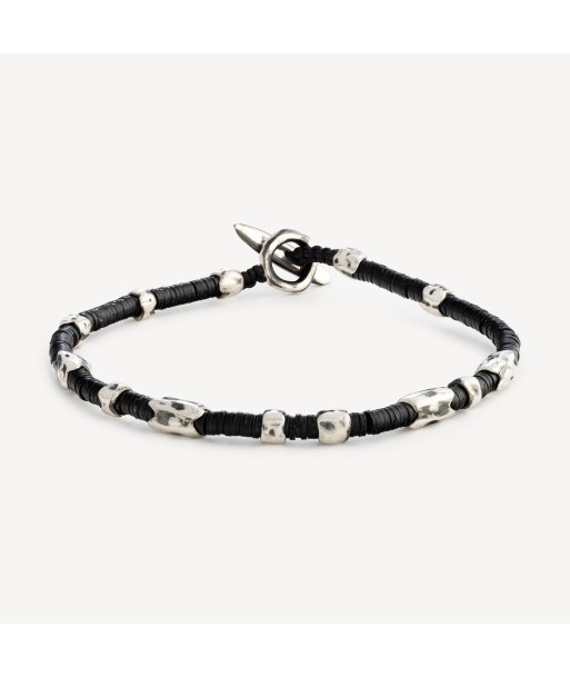 Bracelet Dryp Perles Africaines Black en linge