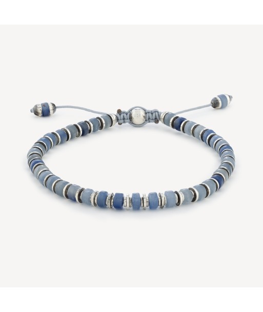 Bracelet Sapet Aventurine Bleue Argent le des métaux précieux