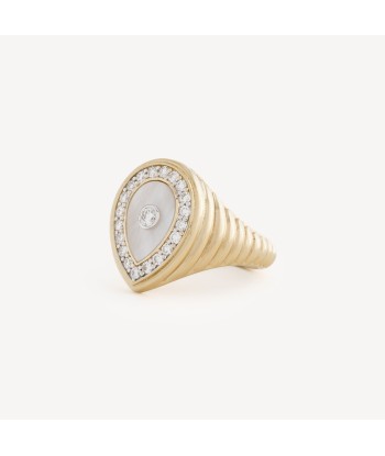 Bague Drop Pearl Diamants Large chez Cornerstreet bien 