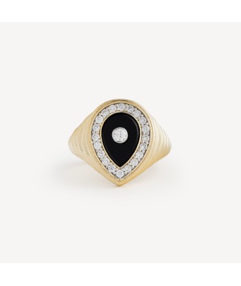 Bague Diamond Drop Onyx Large d'Europe débarque