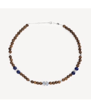 Collier Eonia Bois Saphirs Bleus Lapis d'Europe débarque