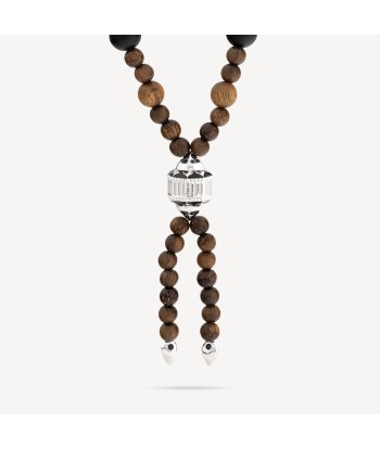 Collier Mala Bois Spinelles Onyx pas chere