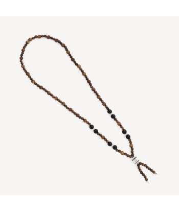 Collier Mala Bois Spinelles Onyx pas chere