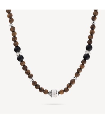 Collier Eaonia Bois Spinelles Onyx le concept de la Pate a emporter 