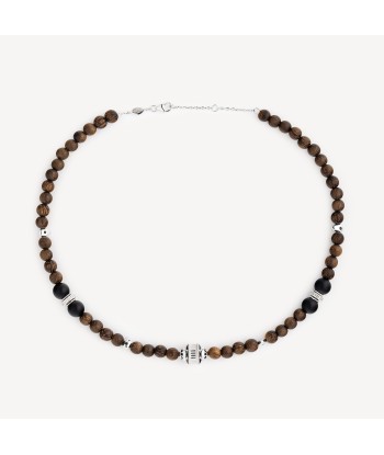 Collier Eaonia Bois Spinelles Onyx le concept de la Pate a emporter 