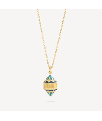 Collier Naos Vermeil Email Turquoise livraison gratuite