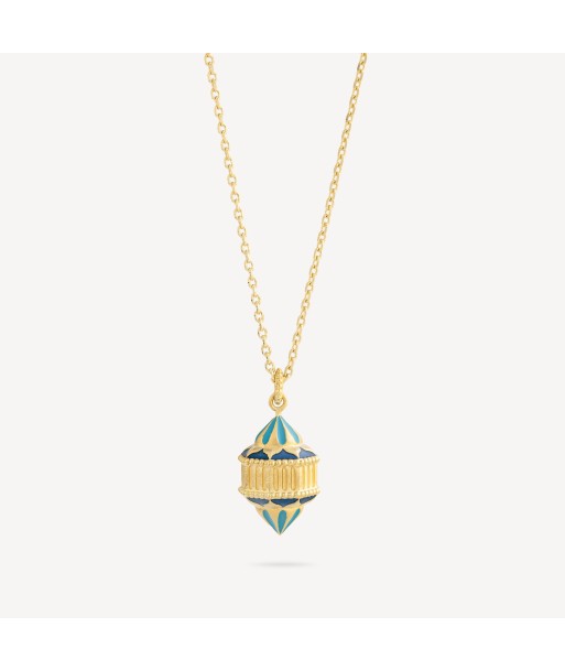 Collier Naos Vermeil Email Turquoise livraison gratuite