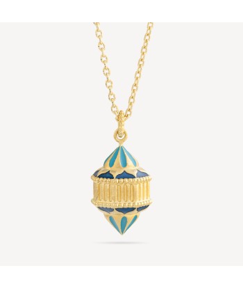 Collier Naos Vermeil Email Turquoise livraison gratuite