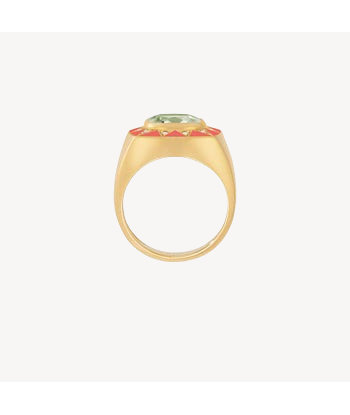 Bague Stella Améthyste Verte et Diamants votre restaurant rapide dans 