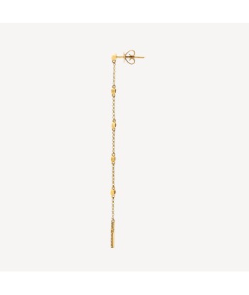 Boucle d'Oreille Cross Chain Diamond Bezel votre