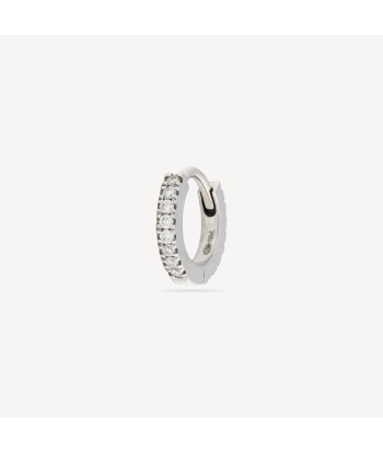 Créole 6.5mm Or Blanc Full Pavé de votre