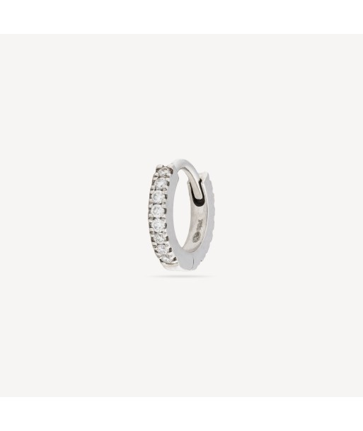 Créole 6.5mm Or Blanc Full Pavé de votre