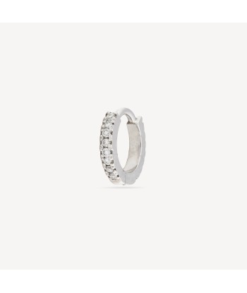 Créole 6.5mm Or Blanc Full Pavé de votre