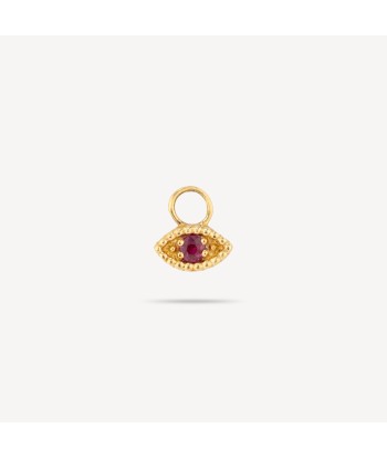 Charm Boucle d'Oreille Oeil Ruby YG shop