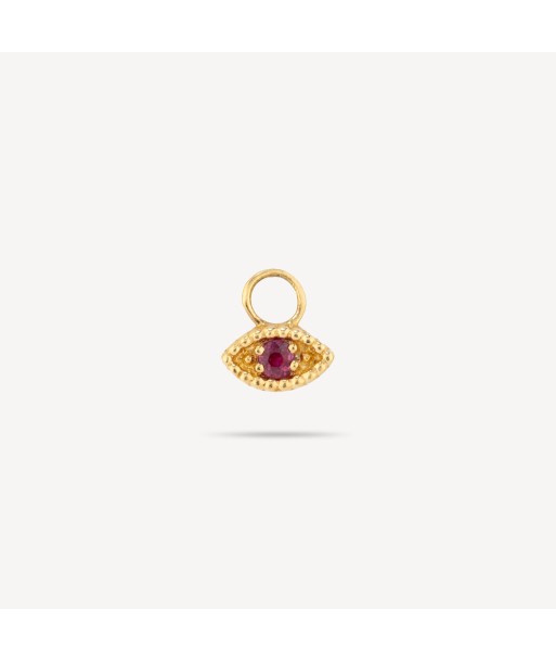 Charm Boucle d'Oreille Oeil Ruby YG shop