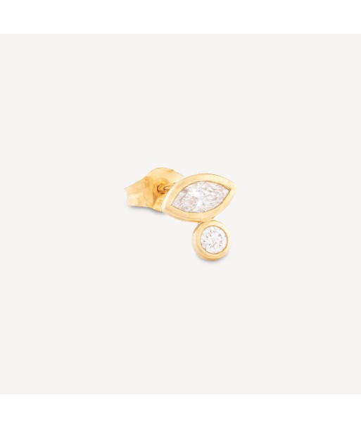 Boucle D'oreille Stud Diamant et Marquise YG solde