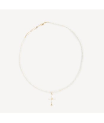 Collier Palerme N°2 Perles Saphir Blanc soldes