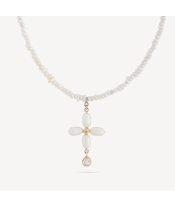 Collier Palerme N°2 Perles Saphir Blanc soldes