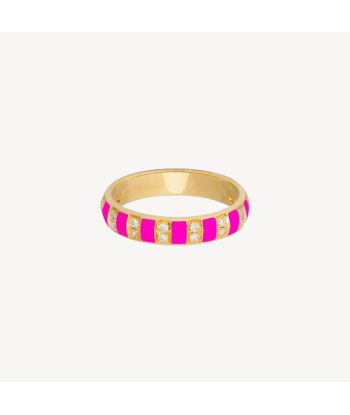 Bague Billie Email Rose et Diamants livraison gratuite