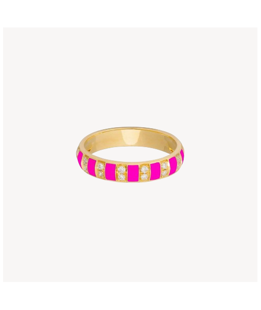 Bague Billie Email Rose et Diamants livraison gratuite