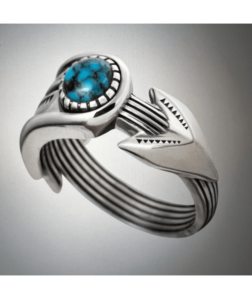 BAGUE NATRONA TURQUOISE ARGENT livraison et retour toujours gratuits