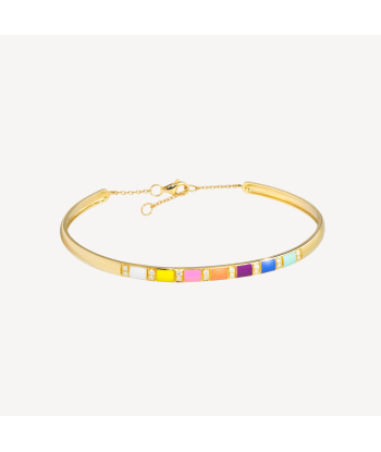 Bracelet Billie Email Multicolor et Diamants Paris Déstockage Promo