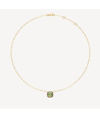 Collier Stella Saphir Vert et Diamants Venez acheter