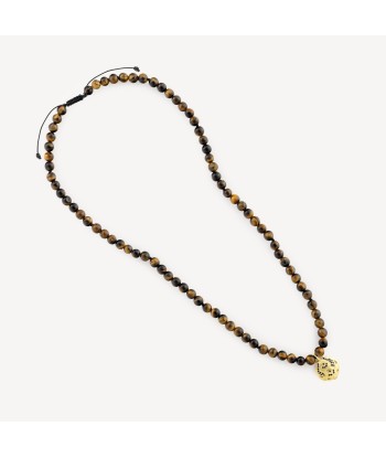 Collier Star Sign Taureau Tiger Eye Saphir en linge