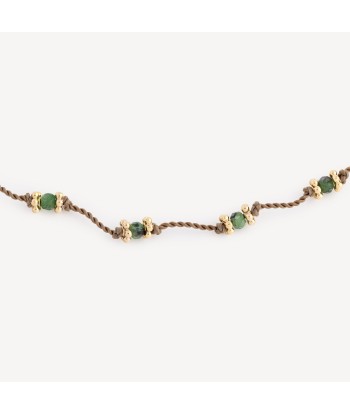 Collier Lotus Rubis Zoisite Fil Beige online