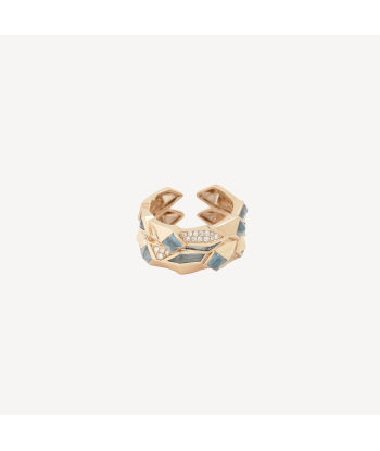 Bague Edgy Double Blue Topaz Voir les baskets