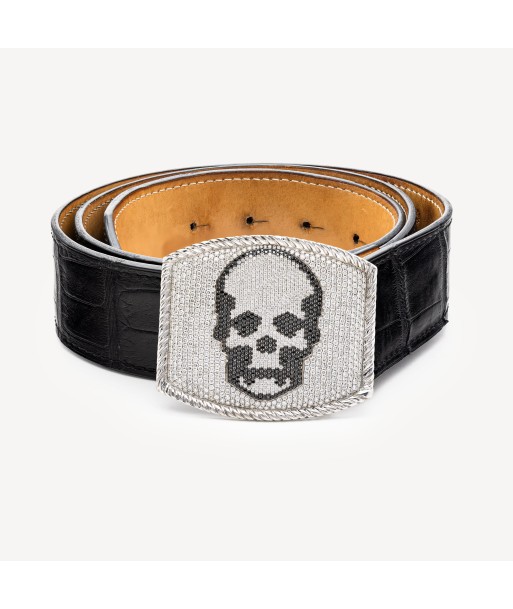 Ceinture Tête de Mort Or et Diamants pas cher 