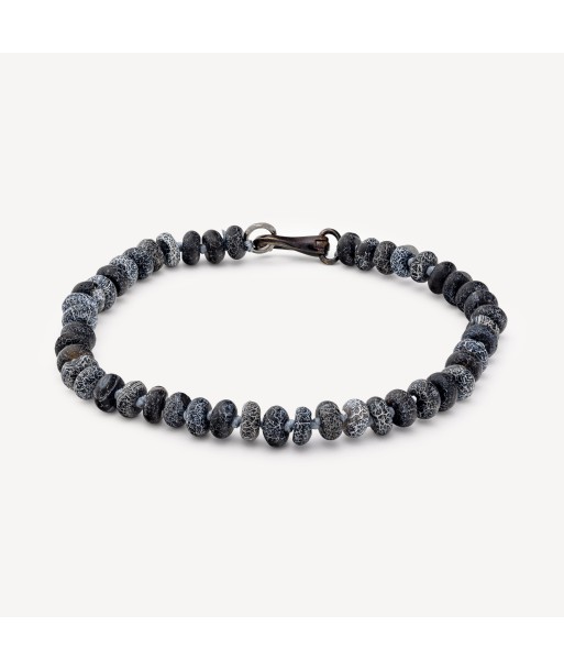 Bracelet Garnett Black Rhodium Agate une grave pollution 