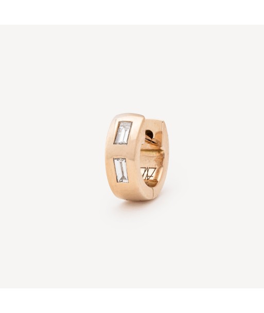 Bo Ottoline 3 Baguette Diamond Huggie pas chere